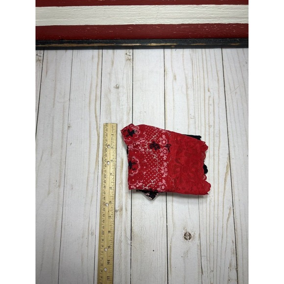 2 NEW XL FLORAL LACE Victorias Victoria’s Secret HIP-HUGGER Panties Red Black - Picture 10 of 10